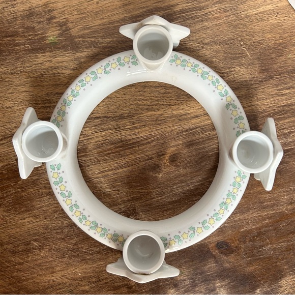 Vintage Precious Moments 1991 Advent Wreath Candle Holder Come Let Us Adore Him - Picture 2 of 8